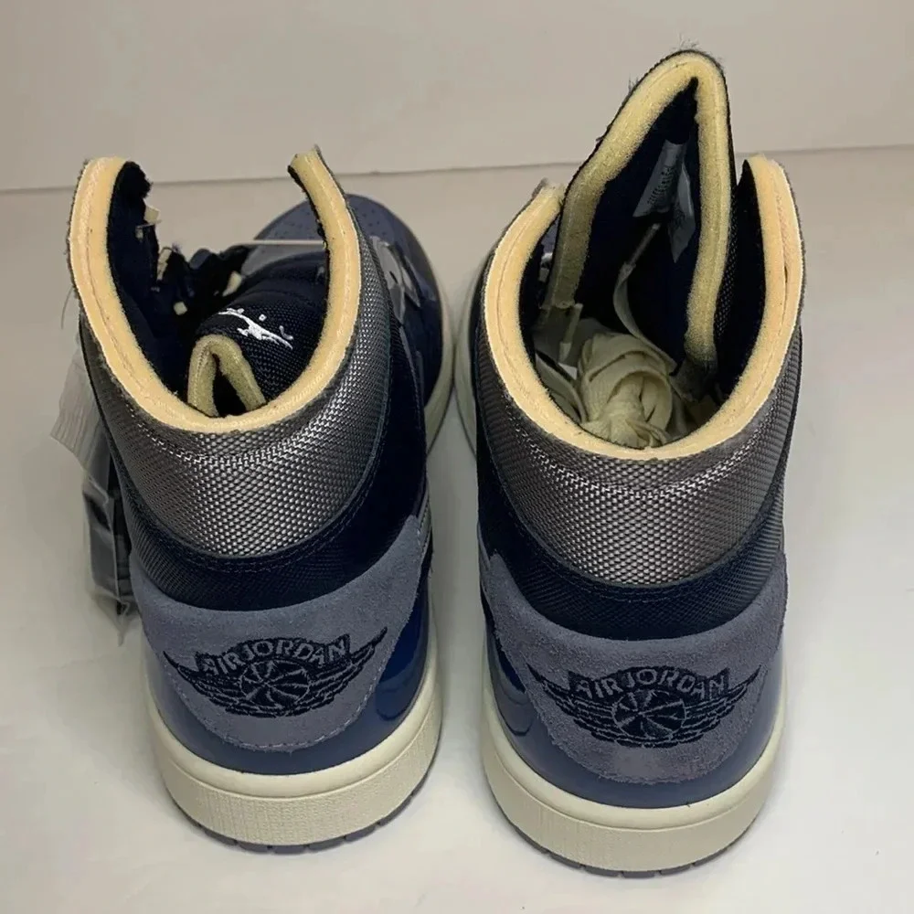 Jordan 1 Mid SE Sneakers Craft White, French Blue New